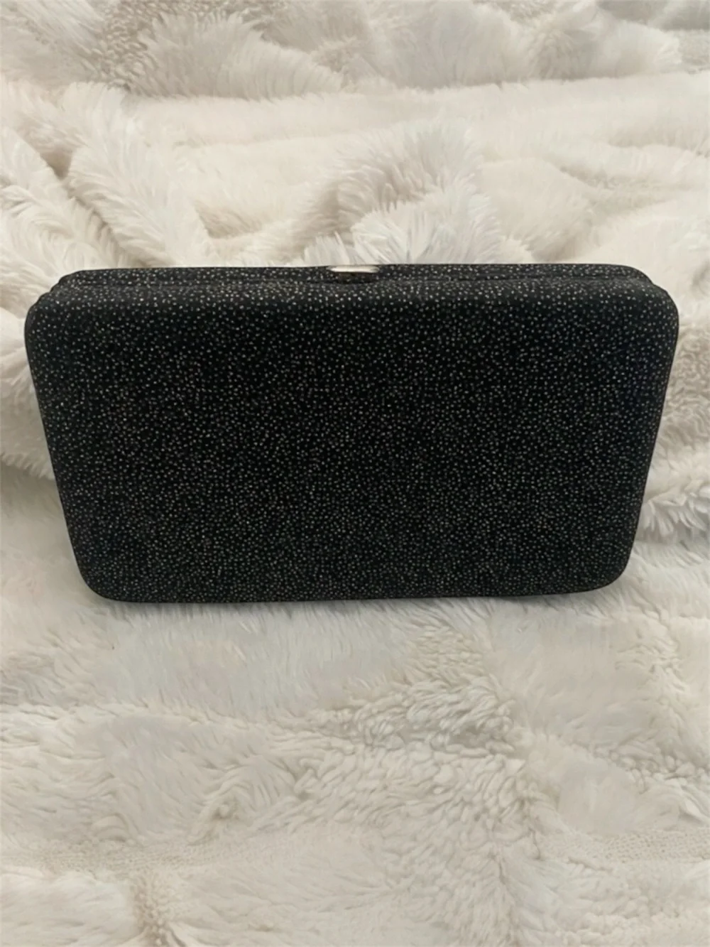 Chic Black Sparkle Clutch Wallet